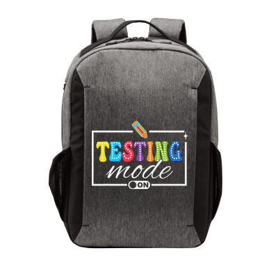 Funny Testing Mode On Testing Day Motivational Teacher Vector Backpack