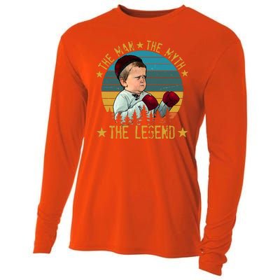 Funny The Man The Myth The Legend Vintage Hasbulla Kid Cooling Performance Long Sleeve Crew