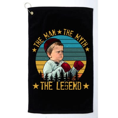 Funny The Man The Myth The Legend Vintage Hasbulla Kid Platinum Collection Golf Towel