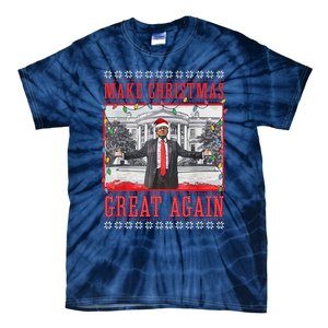 Funny Trump Make Christmas Great Again Ugly Sweater Xmas Tie-Dye T-Shirt