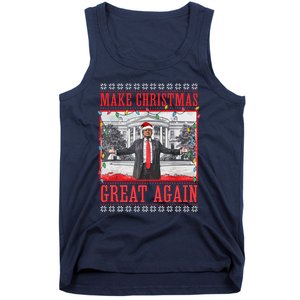 Funny Trump Make Christmas Great Again Ugly Sweater Xmas Tank Top