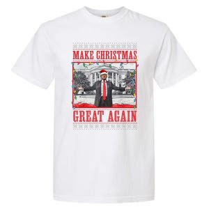 Funny Trump Make Christmas Great Again Ugly Sweater Xmas Garment-Dyed Heavyweight T-Shirt