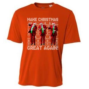 Funny Trump Make Christmas Great Again Ugly Xmas Gift Cooling Performance Crew T-Shirt