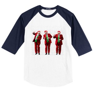 Funny Trump Make Christmas Great Again Ugly Xmas Gift Baseball Sleeve Shirt