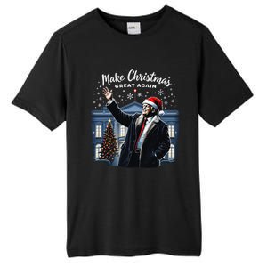 Funny Trump Make Christmas Great Again Ugly Sweater Xmas Tall Fusion ChromaSoft Performance T-Shirt