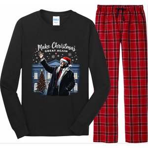 Funny Trump Make Christmas Great Again Ugly Sweater Xmas Long Sleeve Pajama Set