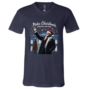 Funny Trump Make Christmas Great Again Ugly Sweater Xmas V-Neck T-Shirt