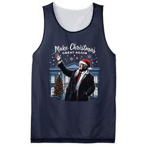 Funny Trump Make Christmas Great Again Ugly Sweater Xmas Mesh Reversible Basketball Jersey Tank