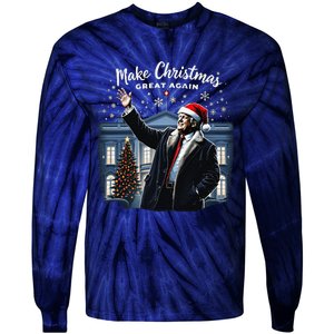 Funny Trump Make Christmas Great Again Ugly Sweater Xmas Tie-Dye Long Sleeve Shirt