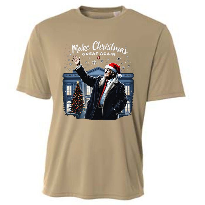 Funny Trump Make Christmas Great Again Ugly Sweater Xmas Cooling Performance Crew T-Shirt