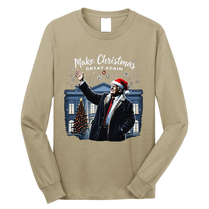 Funny Trump Make Christmas Great Again Ugly Sweater Xmas Long Sleeve Shirt