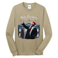 Funny Trump Make Christmas Great Again Ugly Sweater Xmas Tall Long Sleeve T-Shirt