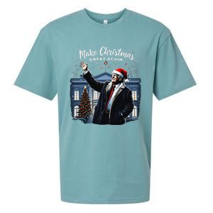 Funny Trump Make Christmas Great Again Ugly Sweater Xmas Sueded Cloud Jersey T-Shirt