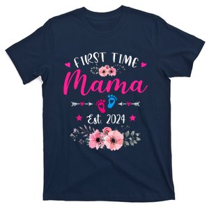 First Time Mama 2024 Mothers Day Soon To Be Mom Pregnancy T-Shirt