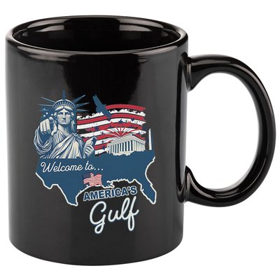 Funny Trump Mexico America Retro Welcome To AmericaS Gulf 11oz C Handle Ceramic Mug