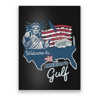 Funny Trump Mexico America Retro Welcome To AmericaS Gulf Poster