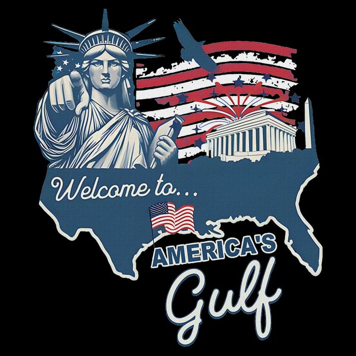 Funny Trump Mexico America Retro Welcome To AmericaS Gulf Poster
