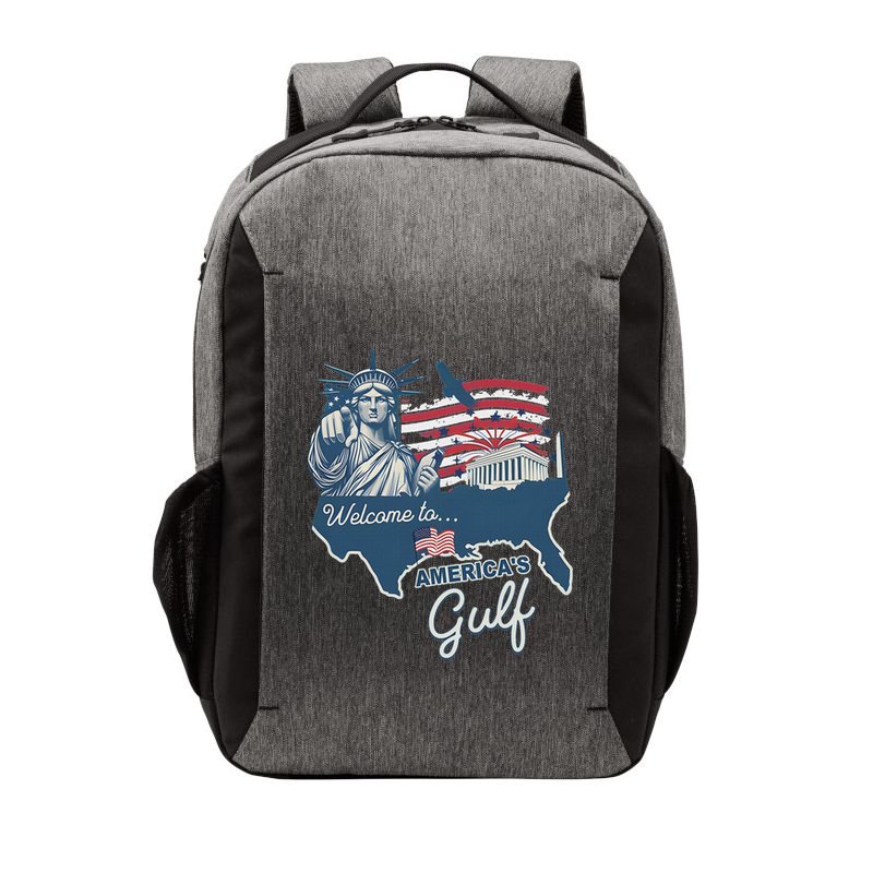Funny Trump Mexico America Retro Welcome To AmericaS Gulf Vector Backpack