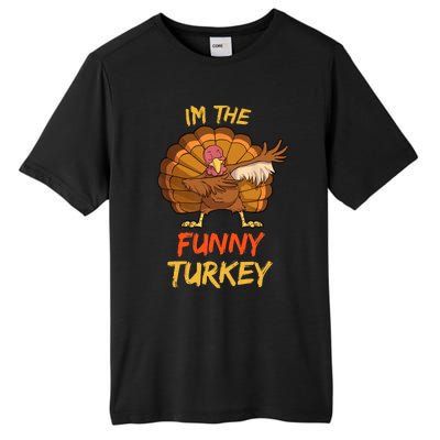 Funny Turkey Matching Family Group Thanksgiving Party Pajama Tall Fusion ChromaSoft Performance T-Shirt