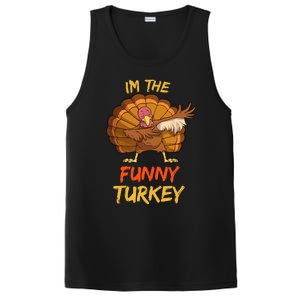 Funny Turkey Matching Family Group Thanksgiving Party Pajama PosiCharge Competitor Tank