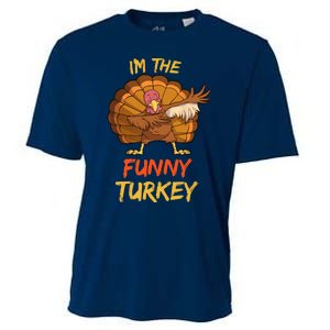 Funny Turkey Matching Family Group Thanksgiving Party Pajama Cooling Performance Crew T-Shirt