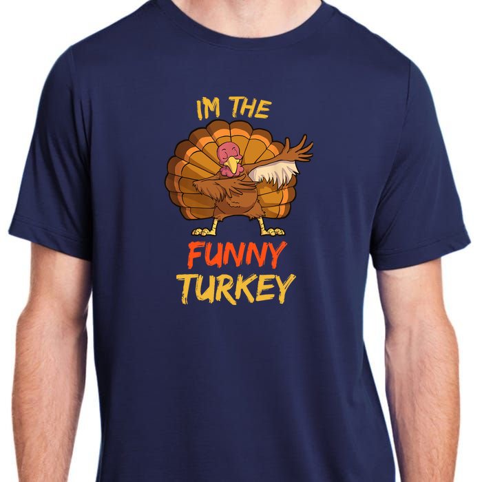 Funny Turkey Matching Family Group Thanksgiving Party Pajama Adult ChromaSoft Performance T-Shirt