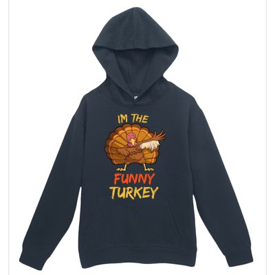 Funny Turkey Matching Family Group Thanksgiving Party Pajama Urban Pullover Hoodie