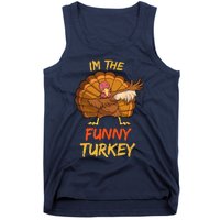 Funny Turkey Matching Family Group Thanksgiving Party Pajama Tank Top