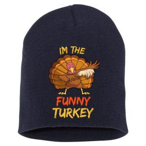 Funny Turkey Matching Family Group Thanksgiving Party Pajama Short Acrylic Beanie