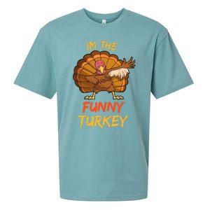 Funny Turkey Matching Family Group Thanksgiving Party Pajama Sueded Cloud Jersey T-Shirt