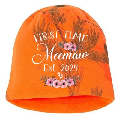 First Time Meemaw 2024 Mothers Day Soon To Be Mom Pregnancy Kati - Camo Knit Beanie