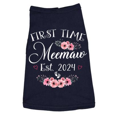 First Time Meemaw 2024 Mothers Day Soon To Be Mom Pregnancy Doggie Tank