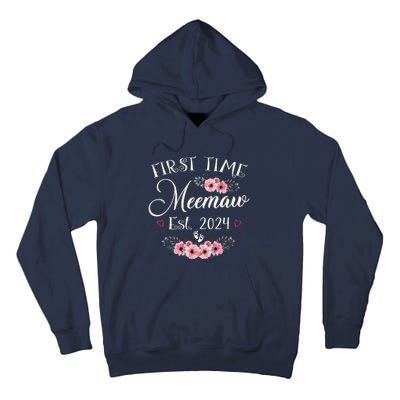 First Time Meemaw 2024 Mothers Day Soon To Be Mom Pregnancy Tall Hoodie