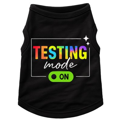 Funny Testing Mode On Motivational Test Day For Teacher Doggie Tank