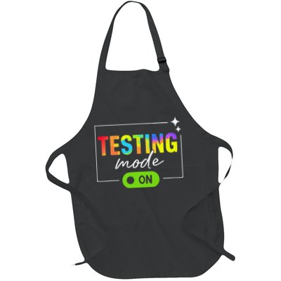 Funny Testing Mode On Motivational Test Day For Teacher Apron