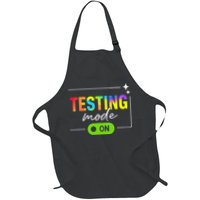 Funny Testing Mode On Motivational Test Day For Teacher Apron