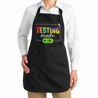 Funny Testing Mode On Motivational Test Day For Teacher Apron
