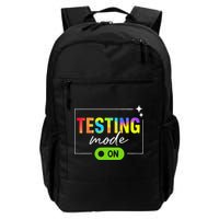 Funny Testing Mode On Motivational Test Day For Teacher Backpack