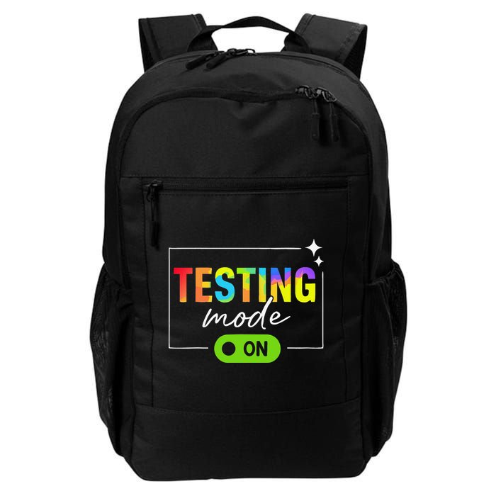 Funny Testing Mode On Motivational Test Day For Teacher Backpack