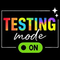 Funny Testing Mode On Motivational Test Day For Teacher Backpack