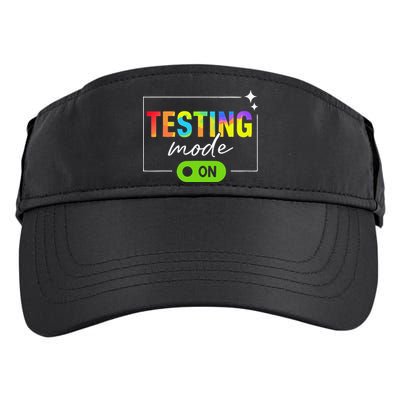 Funny Testing Mode On Motivational Test Day For Teacher Adult Drive Performance Visor