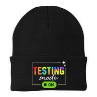 Funny Testing Mode On Motivational Test Day For Teacher Beanie