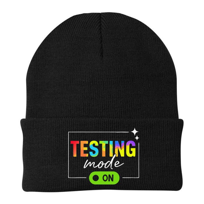 Funny Testing Mode On Motivational Test Day For Teacher Beanie