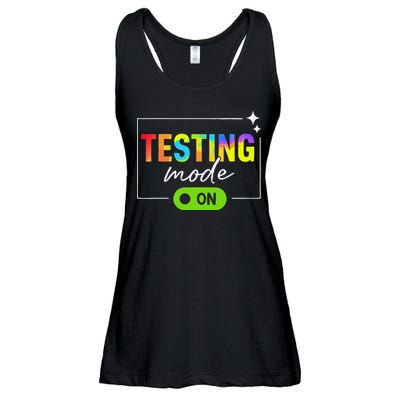 Funny Testing Mode On Motivational Test Day For Teacher Ladies Essential Flowy Tank