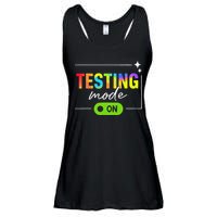 Funny Testing Mode On Motivational Test Day For Teacher Ladies Essential Flowy Tank