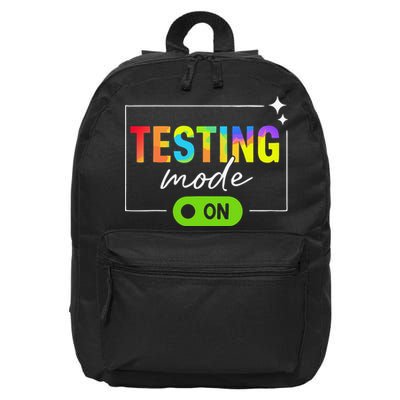 Funny Testing Mode On Motivational Test Day For Teacher 16 in Basic Backpack
