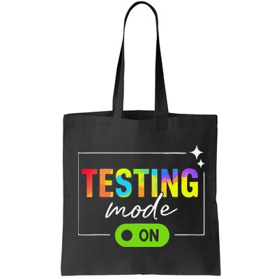 Funny Testing Mode On Motivational Test Day For Teacher Bag