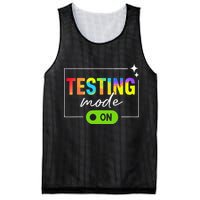 Funny Testing Mode On Motivational Test Day For Teacher Mesh Reversible Basketball Jersey Tank
