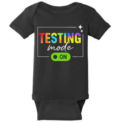 Funny Testing Mode On Motivational Test Day For Teacher Baby Bodysuit