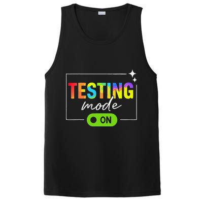 Funny Testing Mode On Motivational Test Day For Teacher PosiCharge Competitor Tank